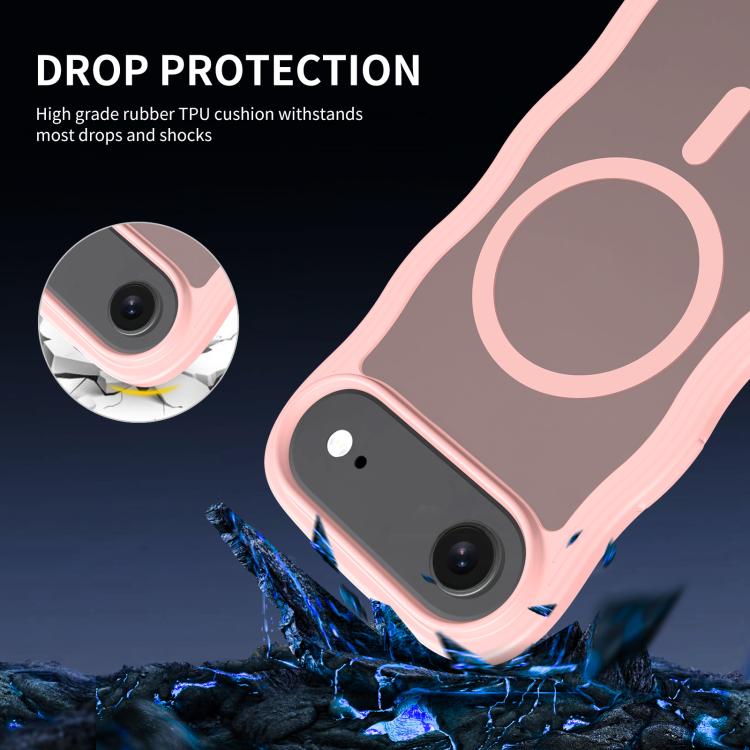 For iPhone Air Skin Feel Wave Texture MagSafe Phone Case