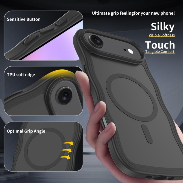 For iPhone Air Skin Feel Wave Texture MagSafe Phone Case