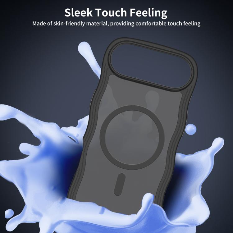 For iPhone Air Skin Feel Wave Texture MagSafe Phone Case