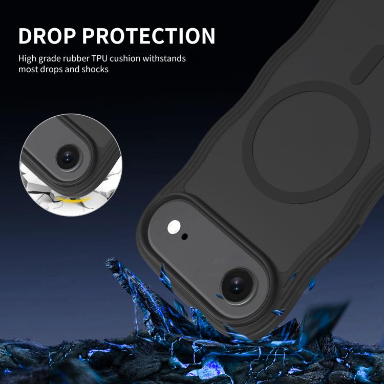 For iPhone Air Skin Feel Wave Texture MagSafe Phone Case