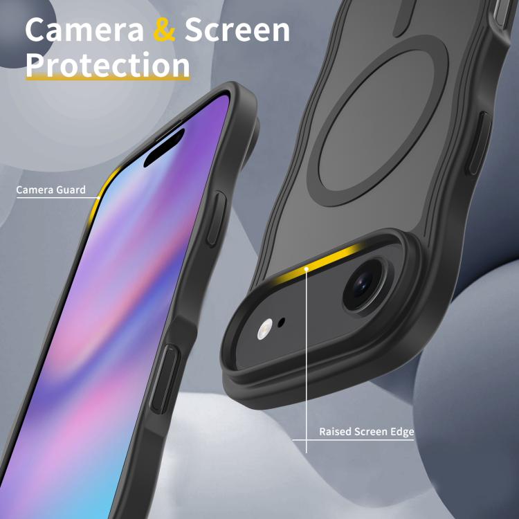 For iPhone Air Skin Feel Wave Texture MagSafe Phone Case