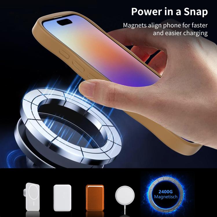 For iPhone 17 Skin Feel Wave Texture MagSafe Phone Case