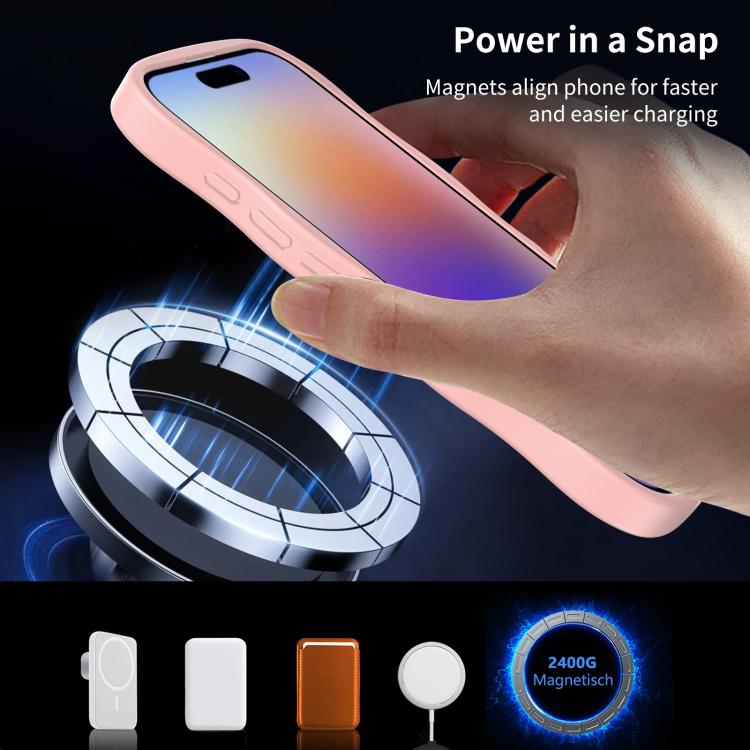 For iPhone 17 Skin Feel Wave Texture MagSafe Phone Case