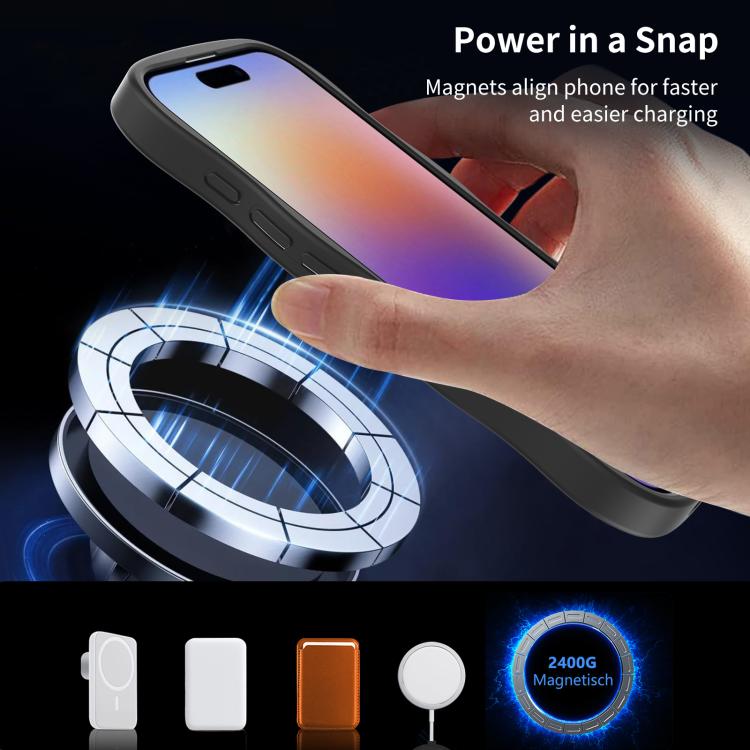 For iPhone 17 Skin Feel Wave Texture MagSafe Phone Case