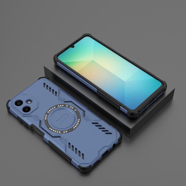 For Samsung Galaxy A06 4G Butterfly Armor MagSafe Magnetic Ring Shockproof Phone Case