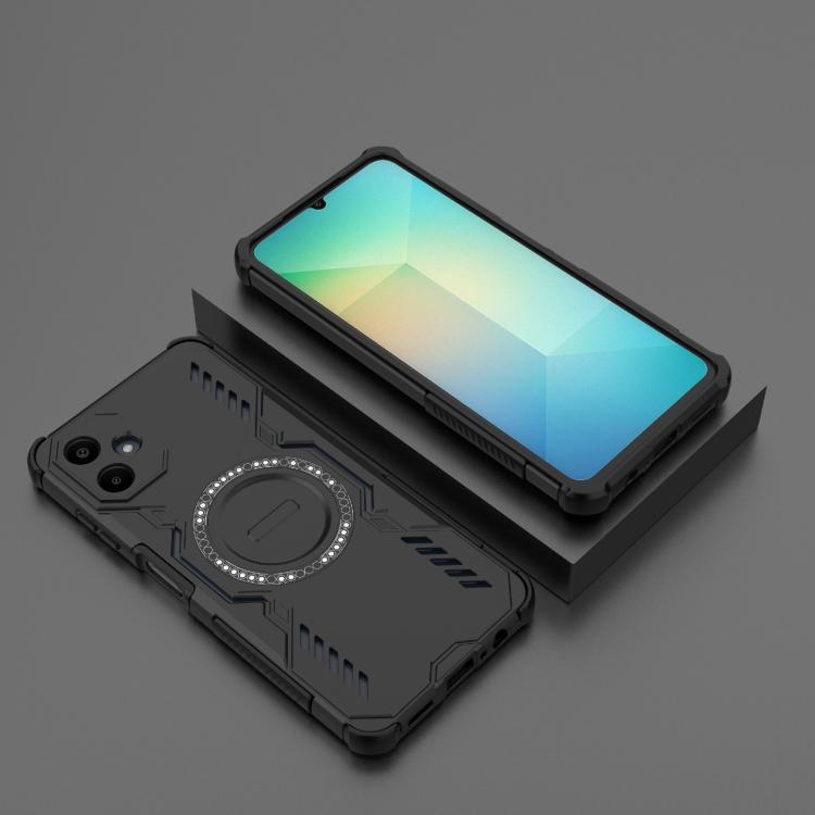 For Samsung Galaxy A06 4G Butterfly Armor MagSafe Magnetic Ring Shockproof Phone Case