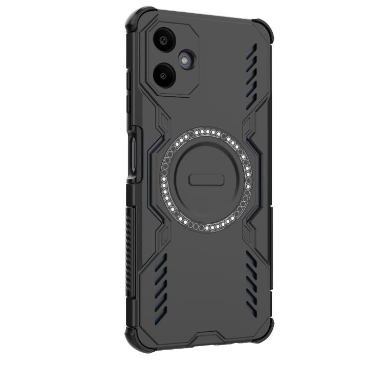 For Samsung Galaxy A06 4G Butterfly Armor MagSafe Magnetic Ring Shockproof Phone Case