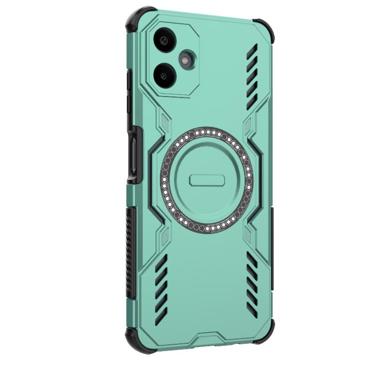 For Samsung Galaxy A06 4G Butterfly Armor MagSafe Magnetic Ring Shockproof Phone Case