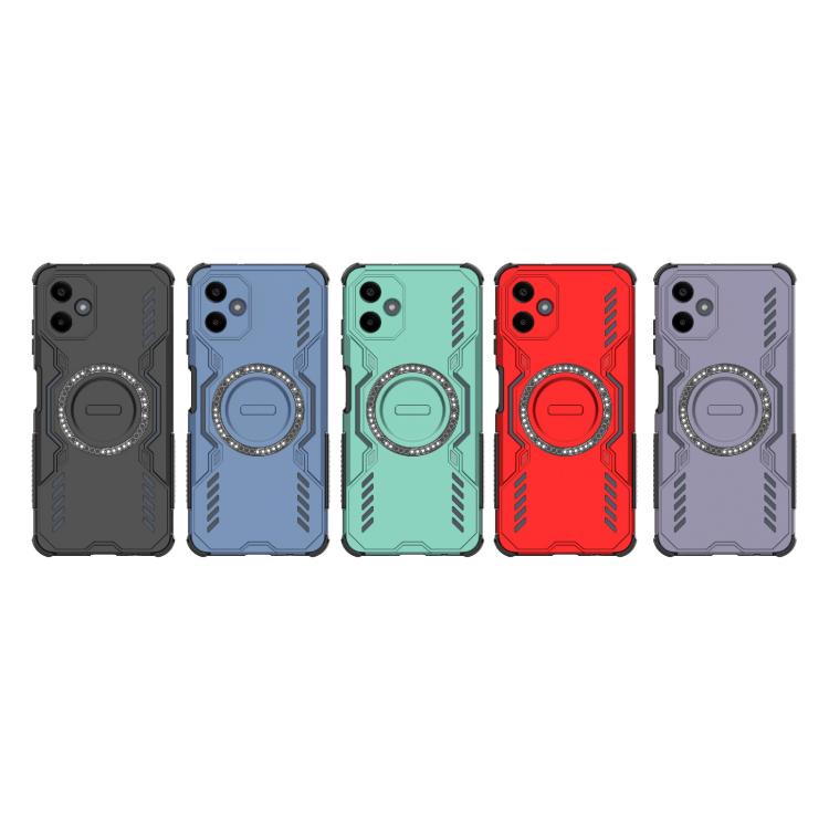 For Samsung Galaxy A06 4G Butterfly Armor MagSafe Magnetic Ring Shockproof Phone Case