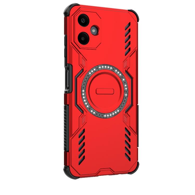 For Samsung Galaxy A06 4G Butterfly Armor MagSafe Magnetic Ring Shockproof Phone Case