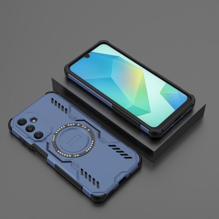 For Samsung Galaxy A16 5G Butterfly Armor MagSafe Magnetic Ring Shockproof Phone Case