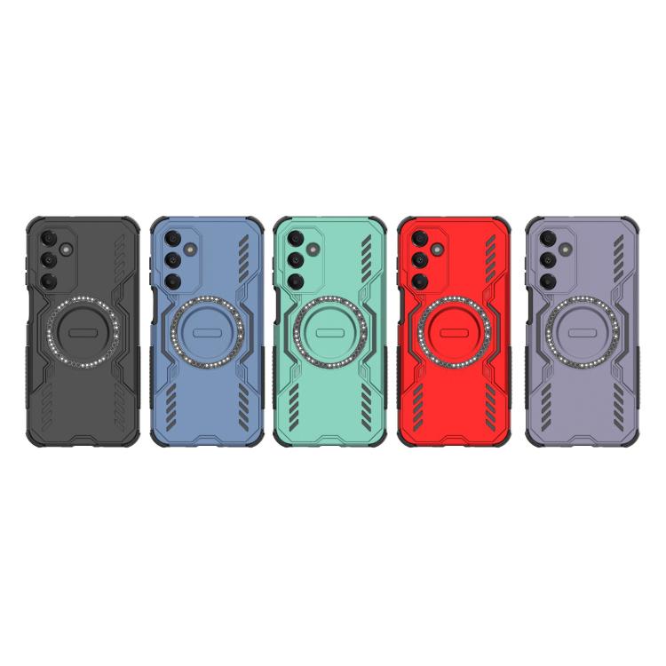 For Samsung Galaxy A16 5G Butterfly Armor MagSafe Magnetic Ring Shockproof Phone Case
