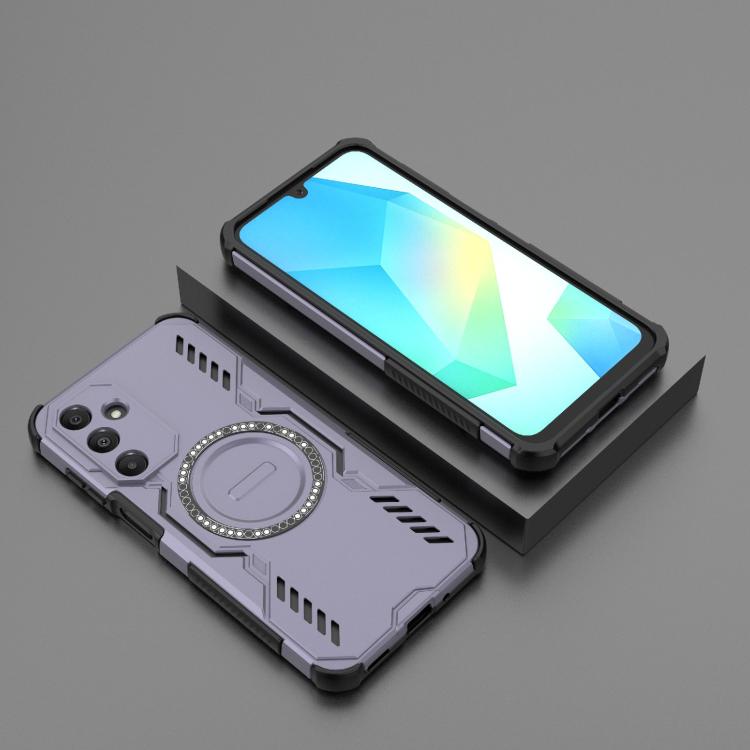For Samsung Galaxy A16 5G Butterfly Armor MagSafe Magnetic Ring Shockproof Phone Case