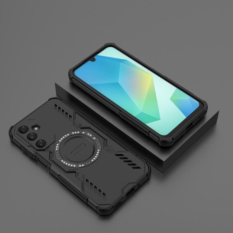 For Samsung Galaxy A16 5G Butterfly Armor MagSafe Magnetic Ring Shockproof Phone Case