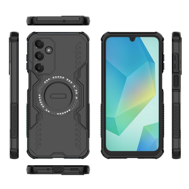 For Samsung Galaxy A16 5G Butterfly Armor MagSafe Magnetic Ring Shockproof Phone Case