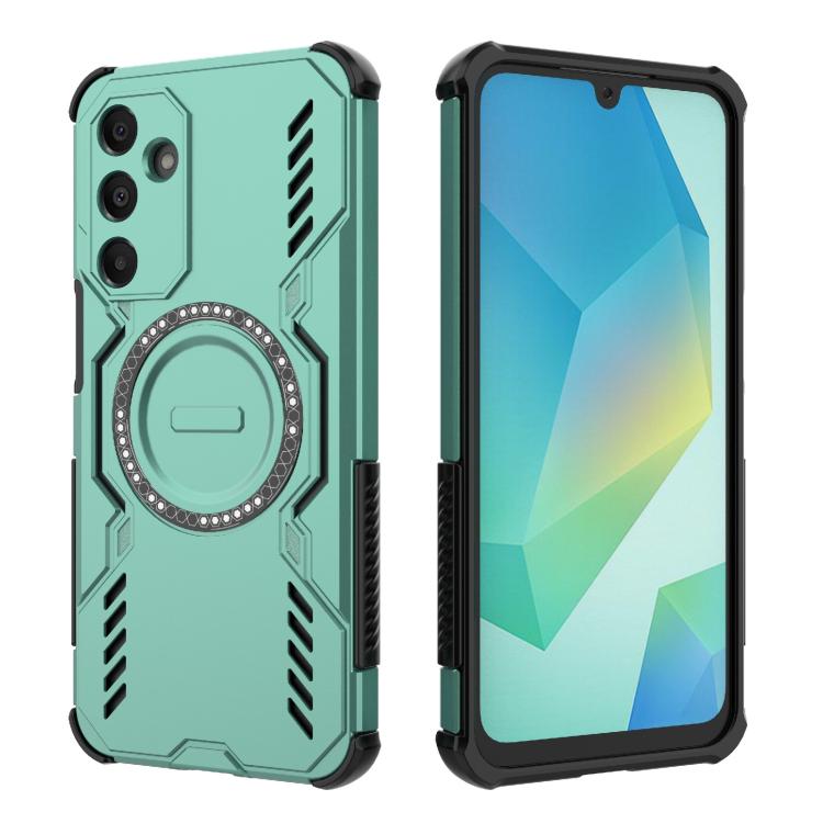 For Samsung Galaxy A16 5G Butterfly Armor MagSafe Magnetic Ring Shockproof Phone Case
