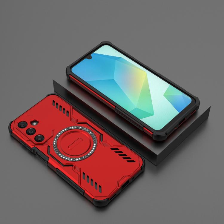 For Samsung Galaxy A16 5G Butterfly Armor MagSafe Magnetic Ring Shockproof Phone Case