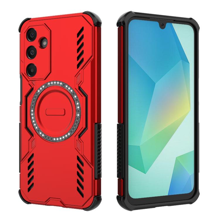 For Samsung Galaxy A16 5G Butterfly Armor MagSafe Magnetic Ring Shockproof Phone Case