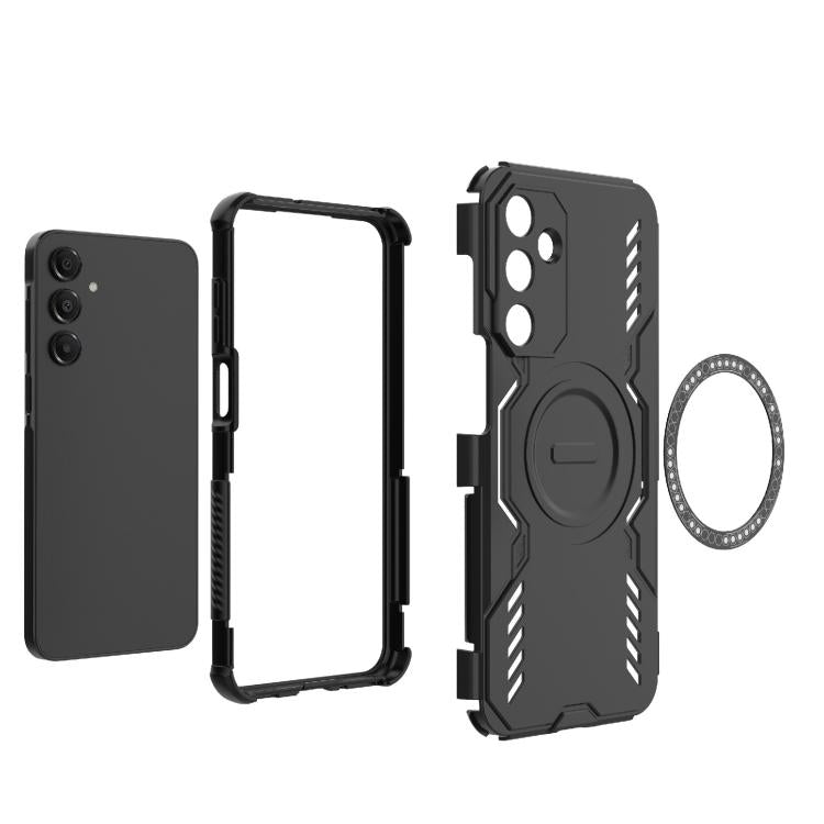 For Samsung Galaxy A16 5G Butterfly Armor MagSafe Magnetic Ring Shockproof Phone Case