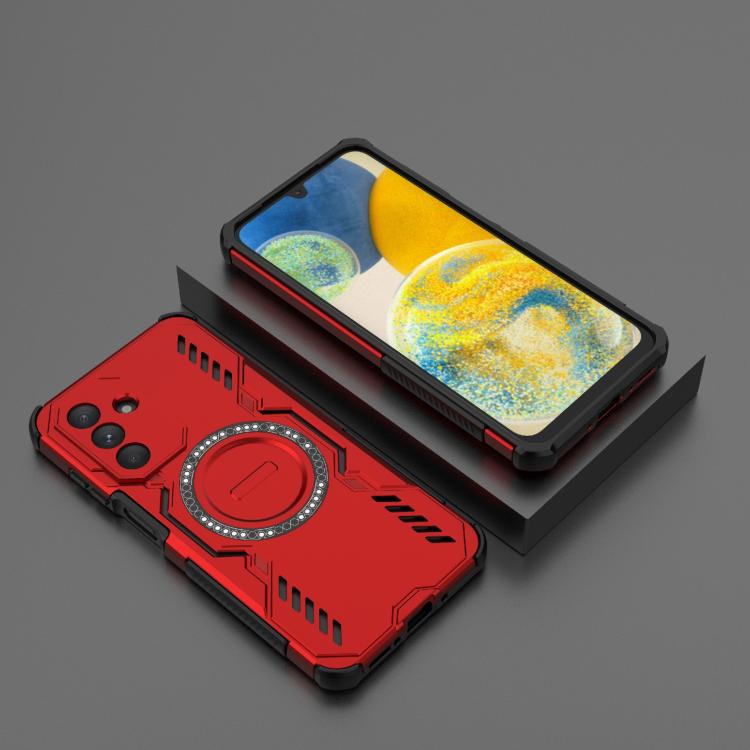 For Samsung Galaxy A26 5G Butterfly Armor MagSafe Magnetic Ring Shockproof Phone Case