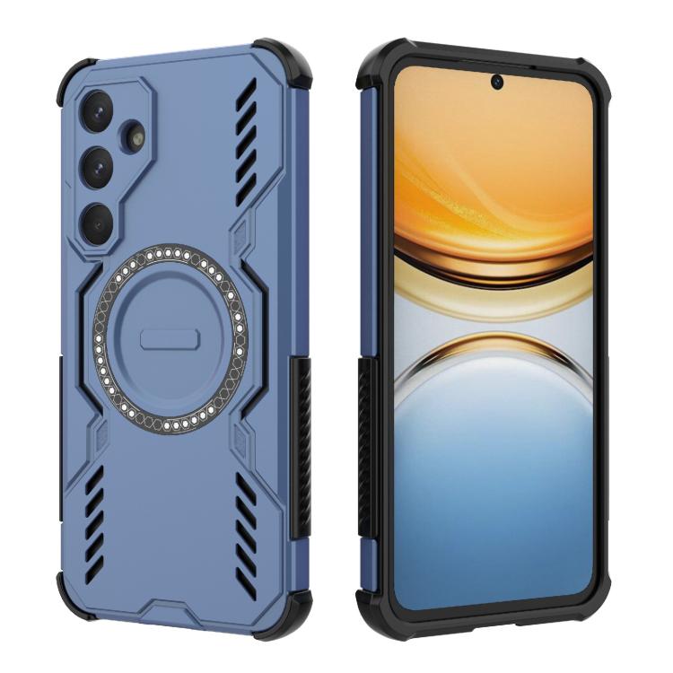 For Samsung Galaxy A55 5G Butterfly Armor MagSafe Magnetic Ring Shockproof Phone Case