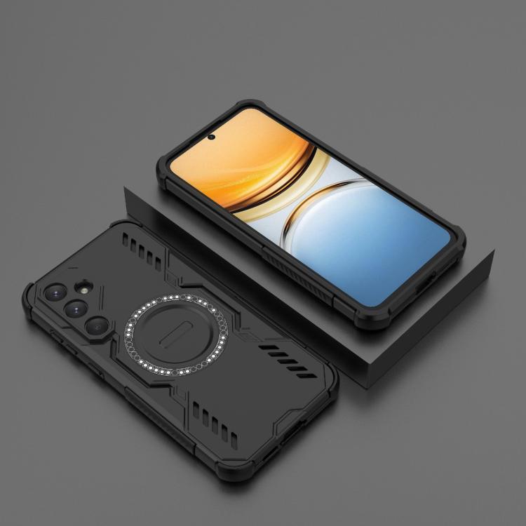 For Samsung Galaxy A55 5G Butterfly Armor MagSafe Magnetic Ring Shockproof Phone Case