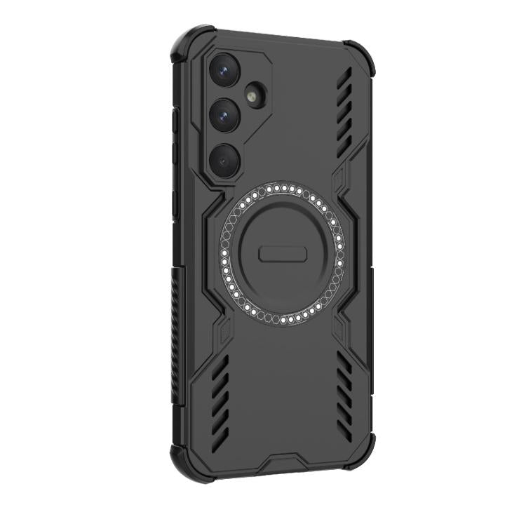 For Samsung Galaxy A55 5G Butterfly Armor MagSafe Magnetic Ring Shockproof Phone Case