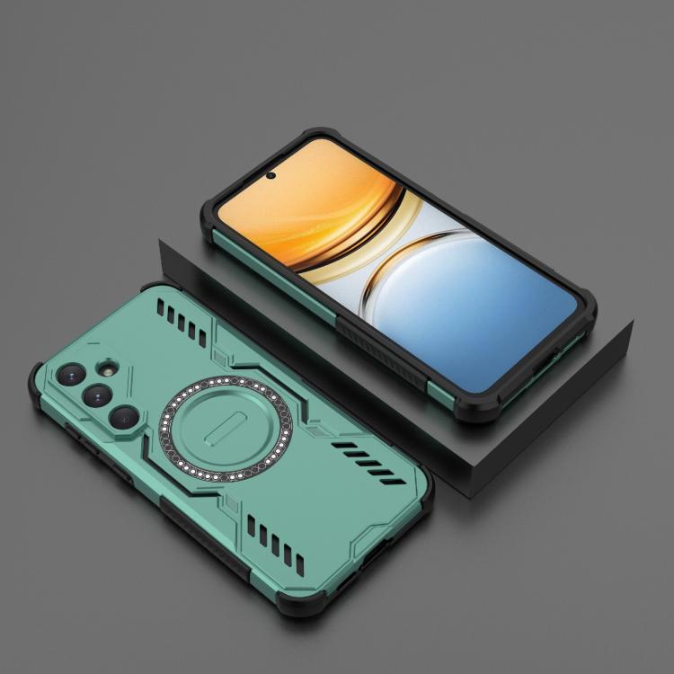 For Samsung Galaxy A55 5G Butterfly Armor MagSafe Magnetic Ring Shockproof Phone Case
