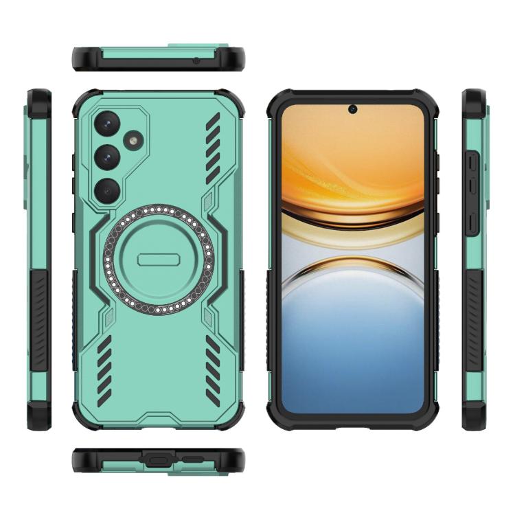 For Samsung Galaxy A55 5G Butterfly Armor MagSafe Magnetic Ring Shockproof Phone Case