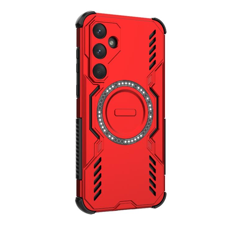For Samsung Galaxy A55 5G Butterfly Armor MagSafe Magnetic Ring Shockproof Phone Case