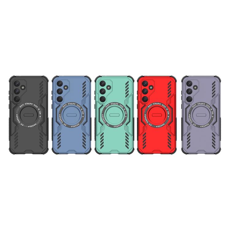 For Samsung Galaxy A55 5G Butterfly Armor MagSafe Magnetic Ring Shockproof Phone Case