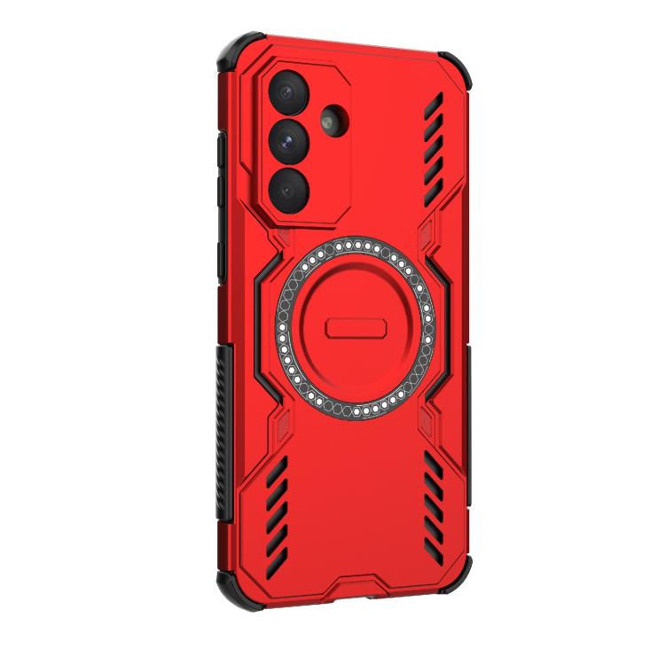 For Samsung Galaxy A56 5G Butterfly Armor MagSafe Magnetic Ring Shockproof Phone Case