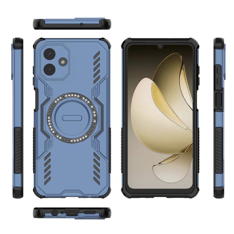 For Samsung Galaxy A07 4G Butterfly Armor MagSafe Magnetic Ring Shockproof Phone Case