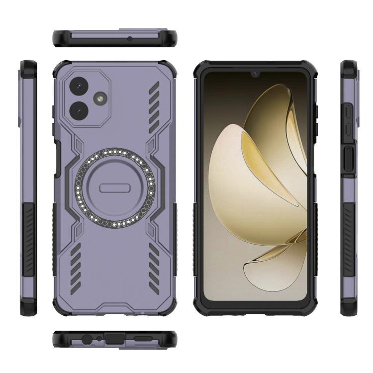 For Samsung Galaxy A07 4G Butterfly Armor MagSafe Magnetic Ring Shockproof Phone Case