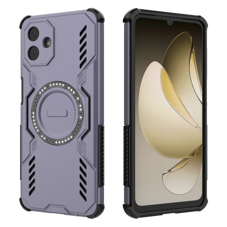 For Samsung Galaxy A07 4G Butterfly Armor MagSafe Magnetic Ring Shockproof Phone Case