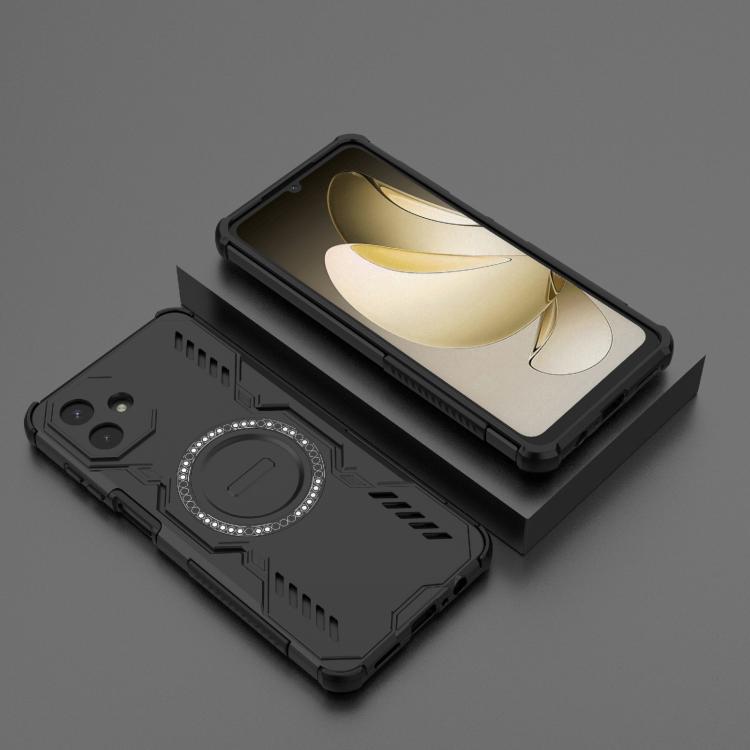 For Samsung Galaxy A07 4G Butterfly Armor MagSafe Magnetic Ring Shockproof Phone Case