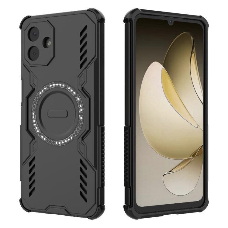 For Samsung Galaxy A07 4G Butterfly Armor MagSafe Magnetic Ring Shockproof Phone Case