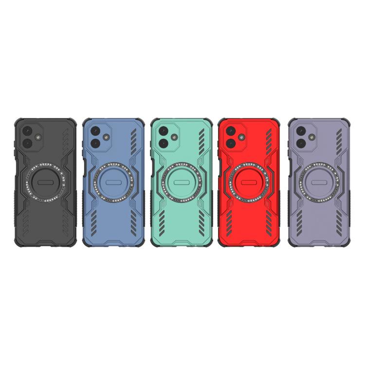 For Samsung Galaxy A07 4G Butterfly Armor MagSafe Magnetic Ring Shockproof Phone Case