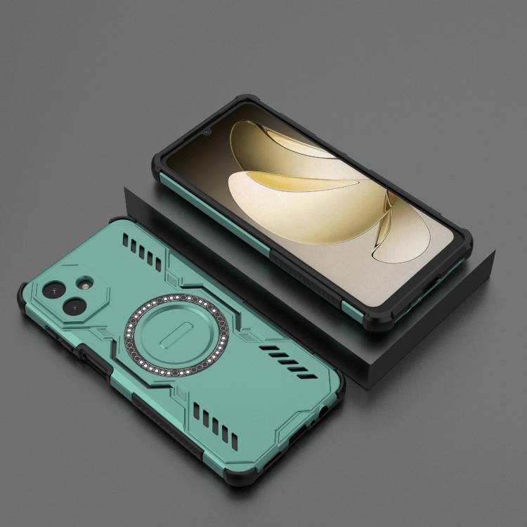 For Samsung Galaxy A07 4G Butterfly Armor MagSafe Magnetic Ring Shockproof Phone Case