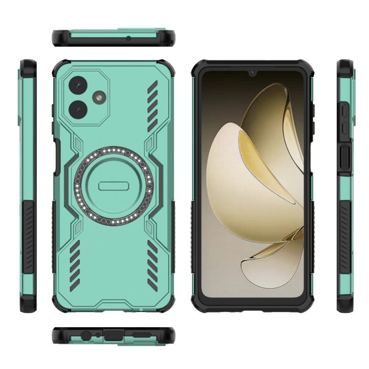 For Samsung Galaxy A07 4G Butterfly Armor MagSafe Magnetic Ring Shockproof Phone Case