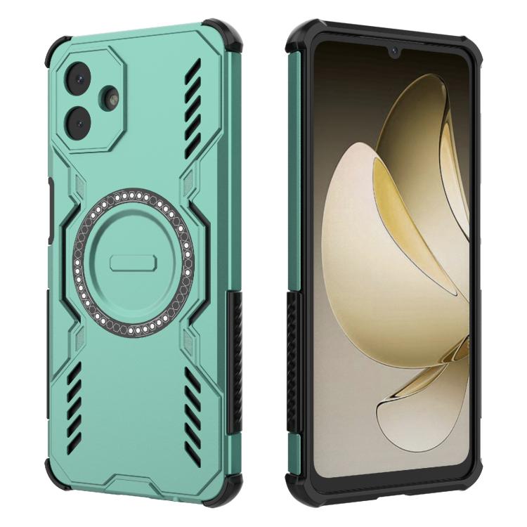 For Samsung Galaxy A07 4G Butterfly Armor MagSafe Magnetic Ring Shockproof Phone Case