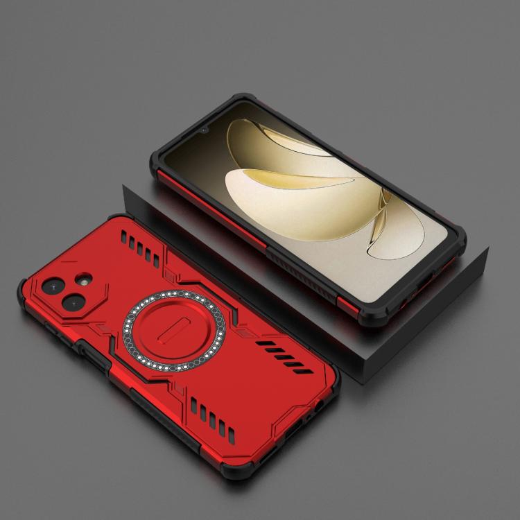 For Samsung Galaxy A07 4G Butterfly Armor MagSafe Magnetic Ring Shockproof Phone Case