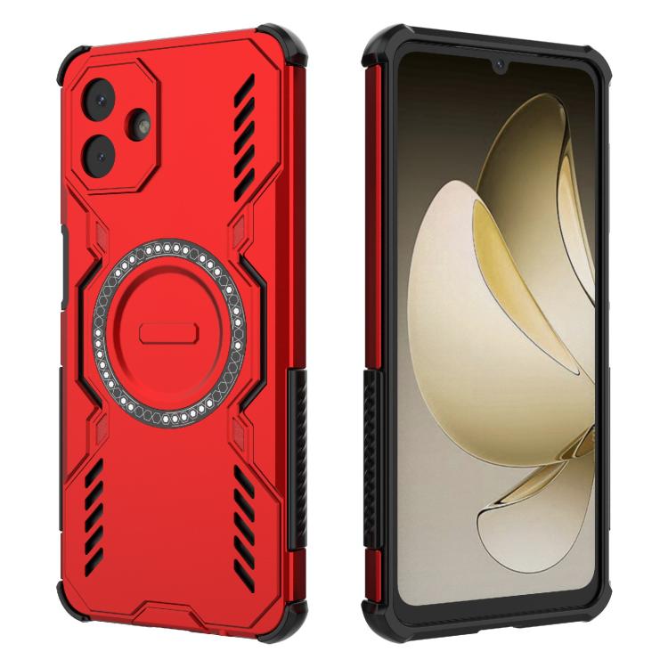 For Samsung Galaxy A07 4G Butterfly Armor MagSafe Magnetic Ring Shockproof Phone Case