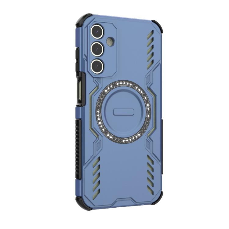 For Samsung Galaxy A15 5G Butterfly Armor MagSafe Magnetic Ring Shockproof Phone Case
