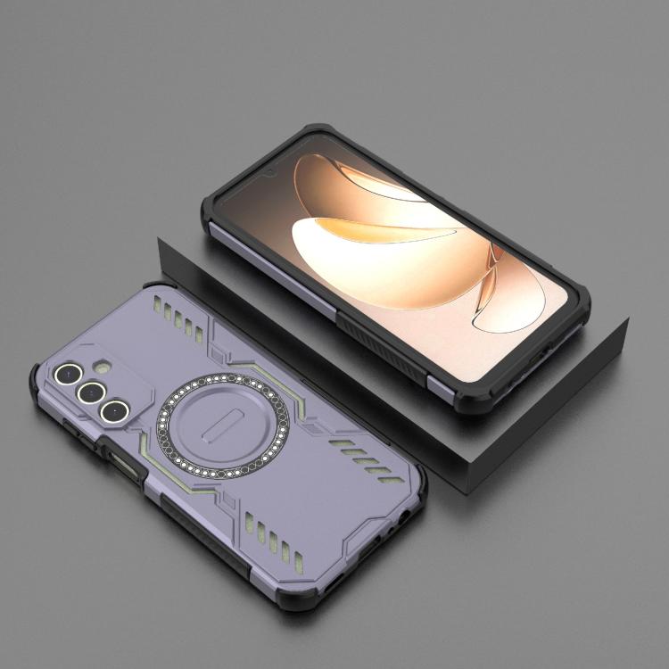 For Samsung Galaxy A15 5G Butterfly Armor MagSafe Magnetic Ring Shockproof Phone Case
