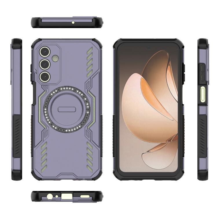 For Samsung Galaxy A15 5G Butterfly Armor MagSafe Magnetic Ring Shockproof Phone Case