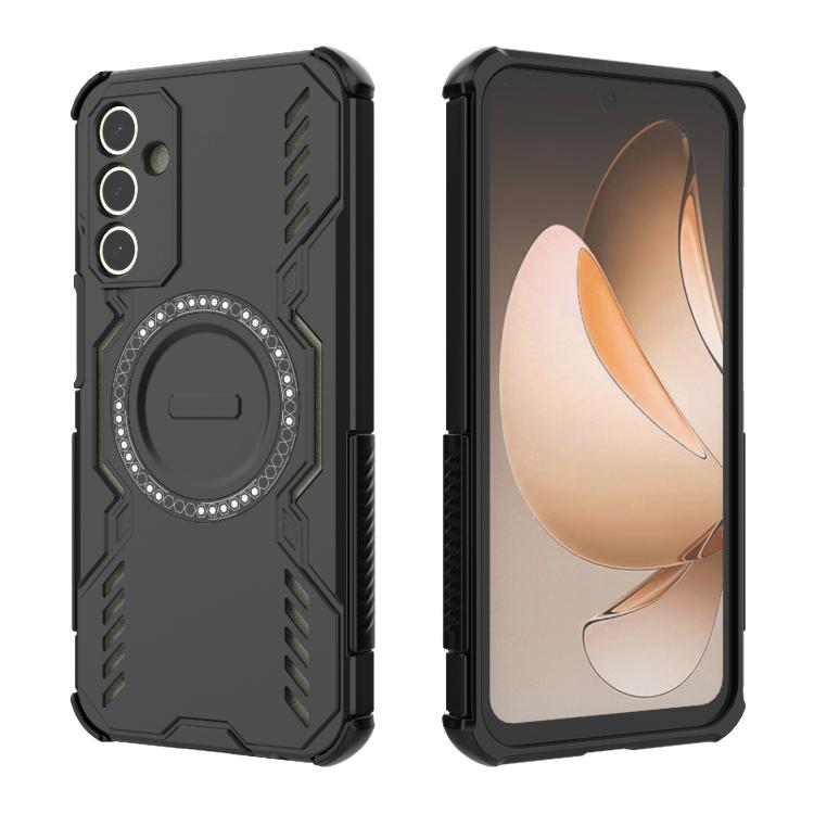 For Samsung Galaxy A15 5G Butterfly Armor MagSafe Magnetic Ring Shockproof Phone Case
