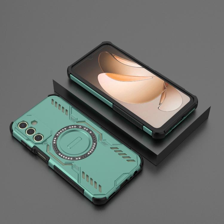 For Samsung Galaxy A15 5G Butterfly Armor MagSafe Magnetic Ring Shockproof Phone Case