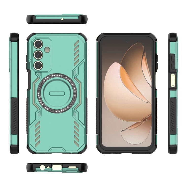 For Samsung Galaxy A15 5G Butterfly Armor MagSafe Magnetic Ring Shockproof Phone Case