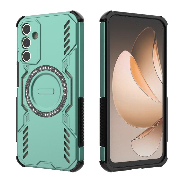For Samsung Galaxy A15 5G Butterfly Armor MagSafe Magnetic Ring Shockproof Phone Case